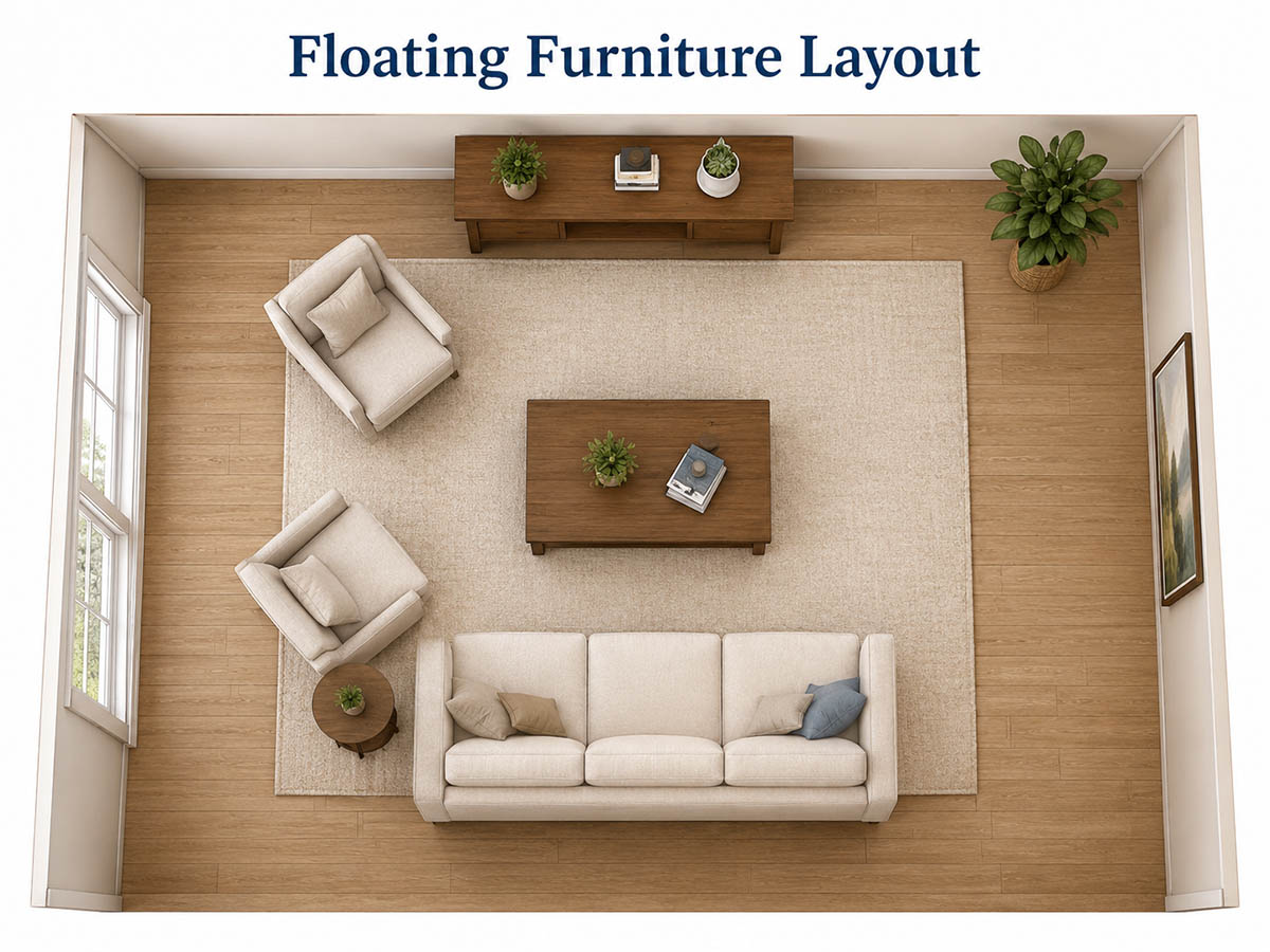Floating furniture design