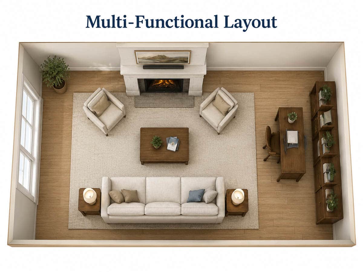 Multi-functional layout
