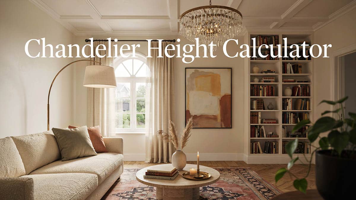 Chandelier height calculator