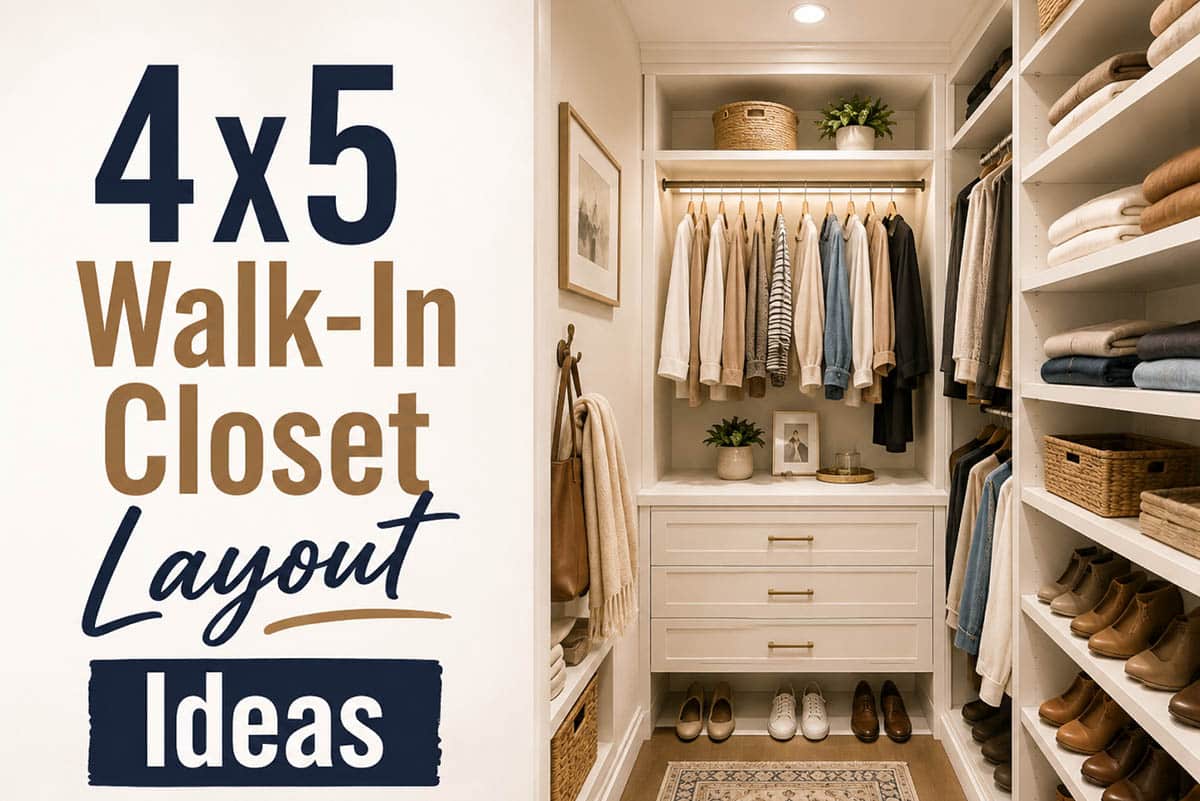 4x5 Walk-In Closet Layout Ideas