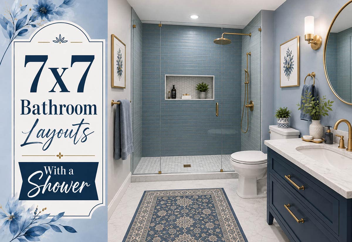 7x7 Bathroom Layouts With a Shower