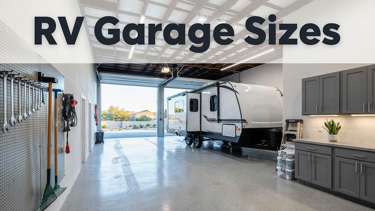 RV garage sizes