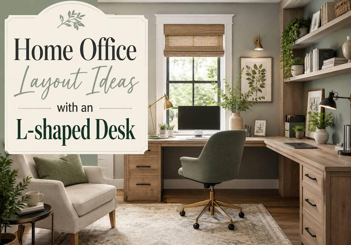 Home Office Layout Ideas with an L-shaped Desk