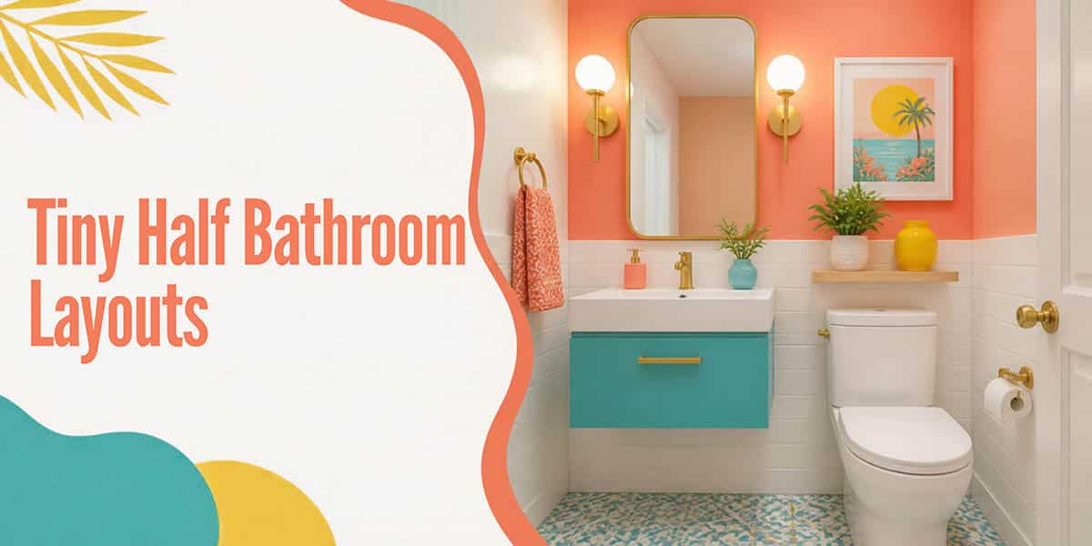 Tiny half bathroom layouts