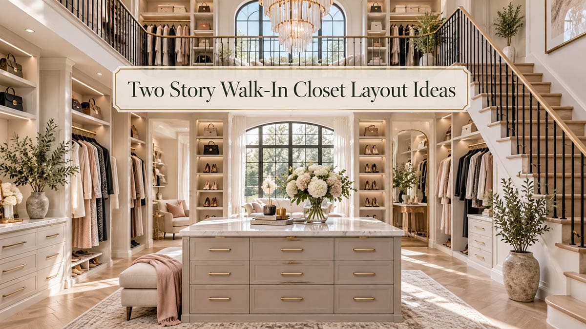 Two Story Walk-In Closet Layout