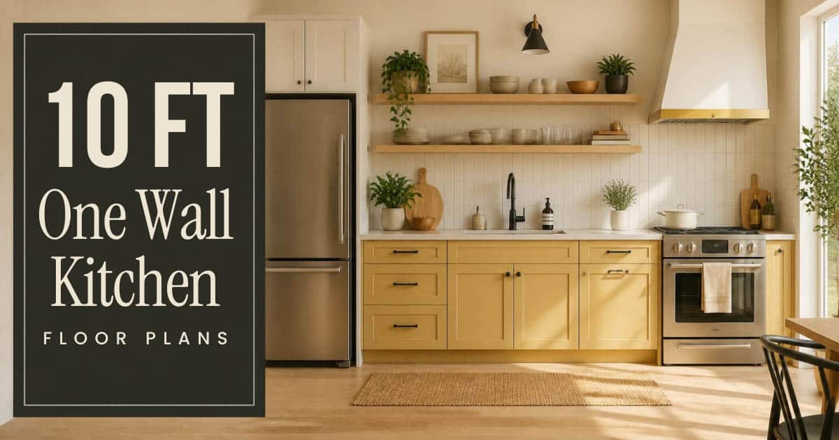 10 ft one wall kitchen design