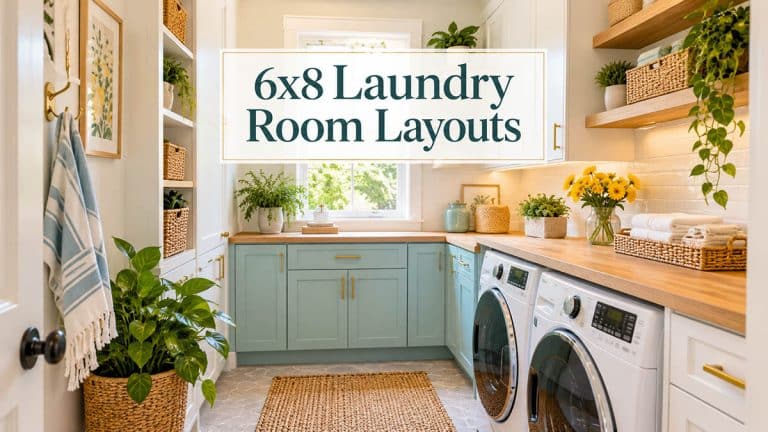 6×8 Laundry Room Layouts: Stacked, Side-by-Side, and Combo Plans